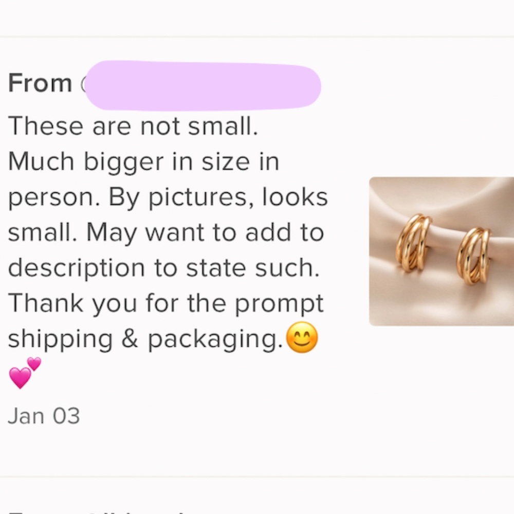 Gold Tone Open Hoop Earrings - Picture 8 of 9